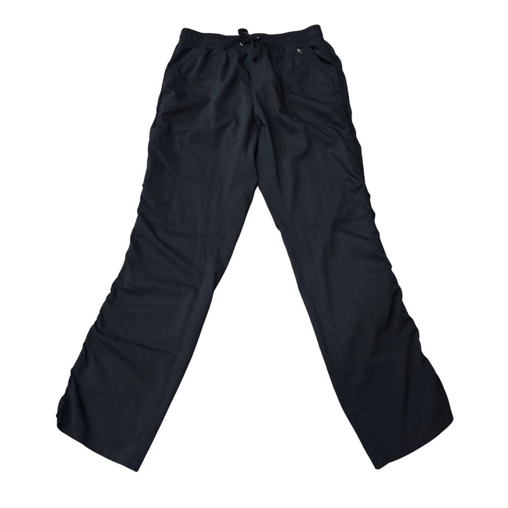 Healing Hands Black Multi Pocket w. Zip Scrub Pants